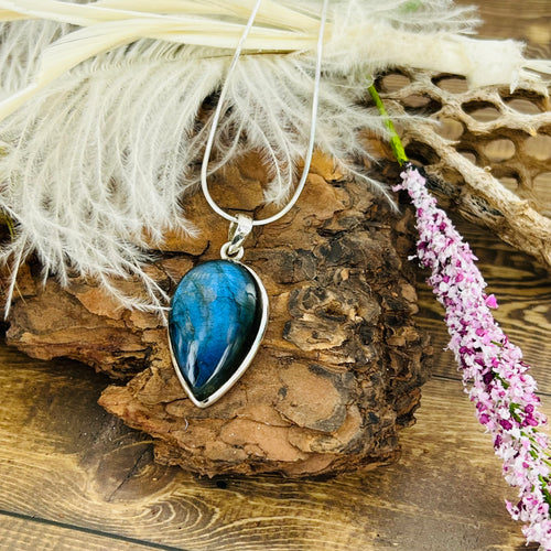 Labradorite Large Pendant Necklace