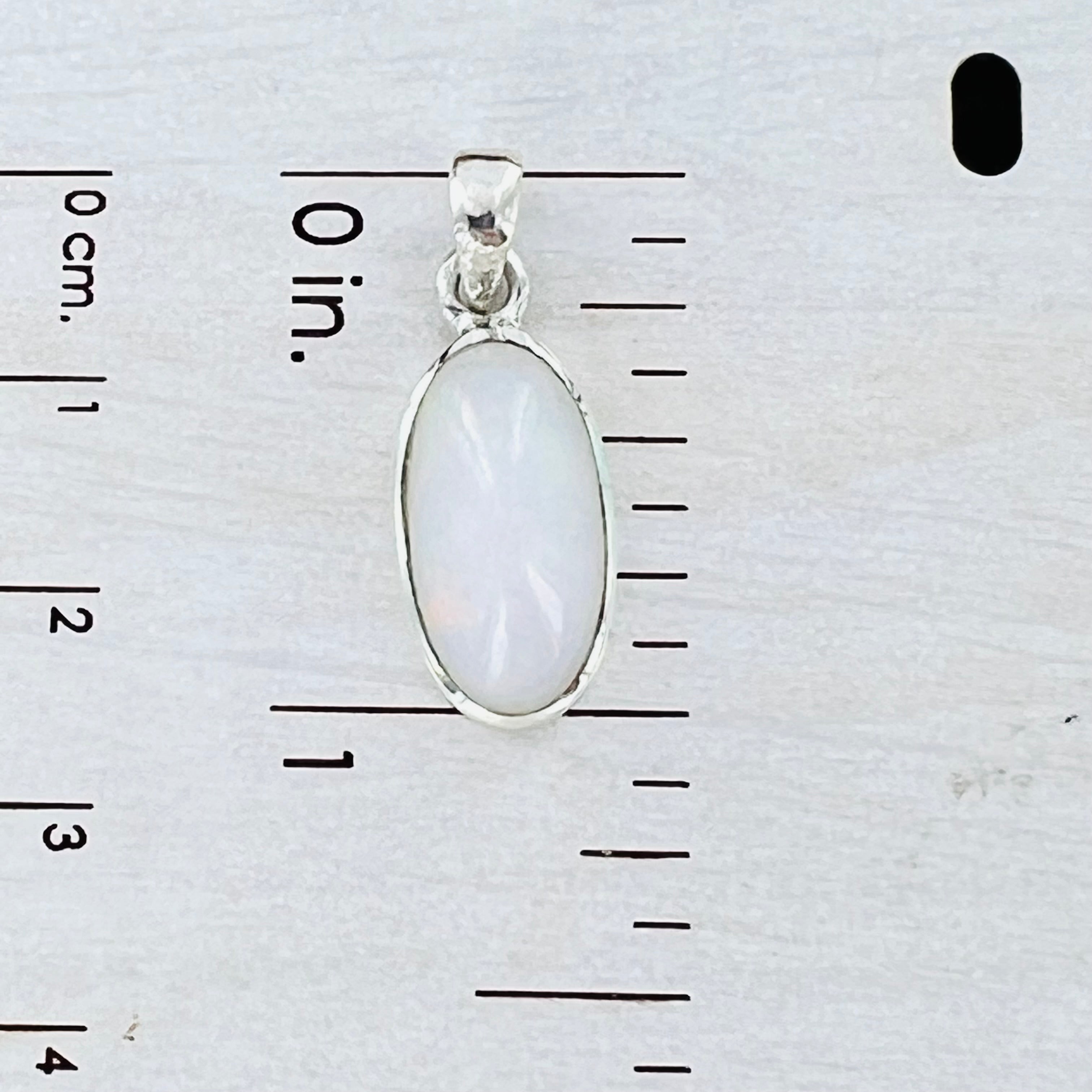 Opal Small Oval Pendant Necklace