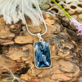 Pietersite Large Rectangular Pendant Necklace