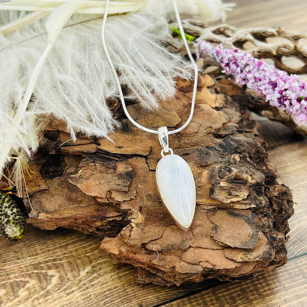 Moonstone Medium Teardrop pendant Necklace