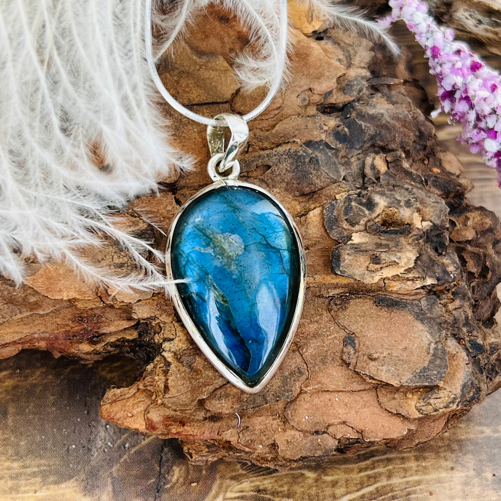 Labradorite Large Pendant Necklace