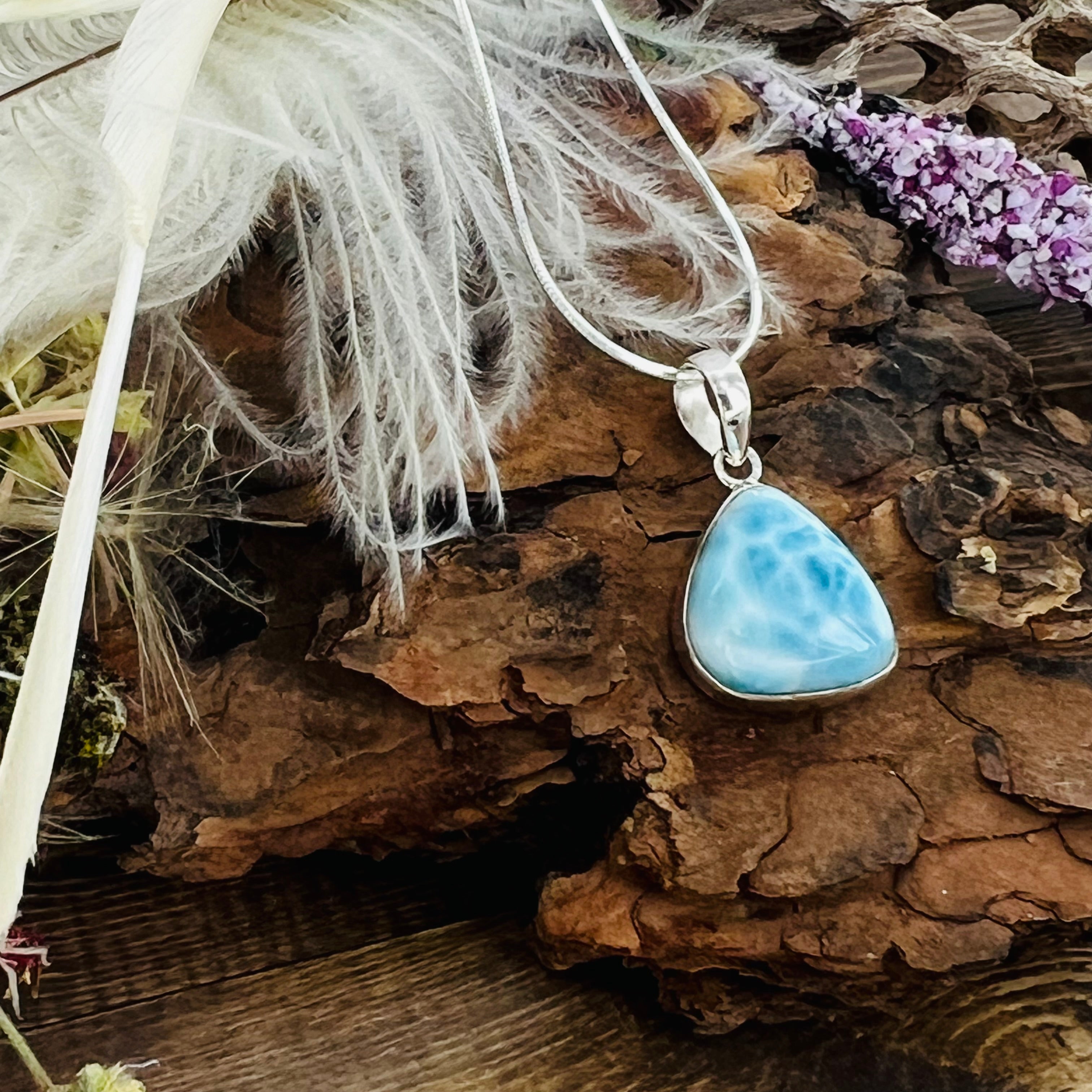 Larimar small Pendant Necklace