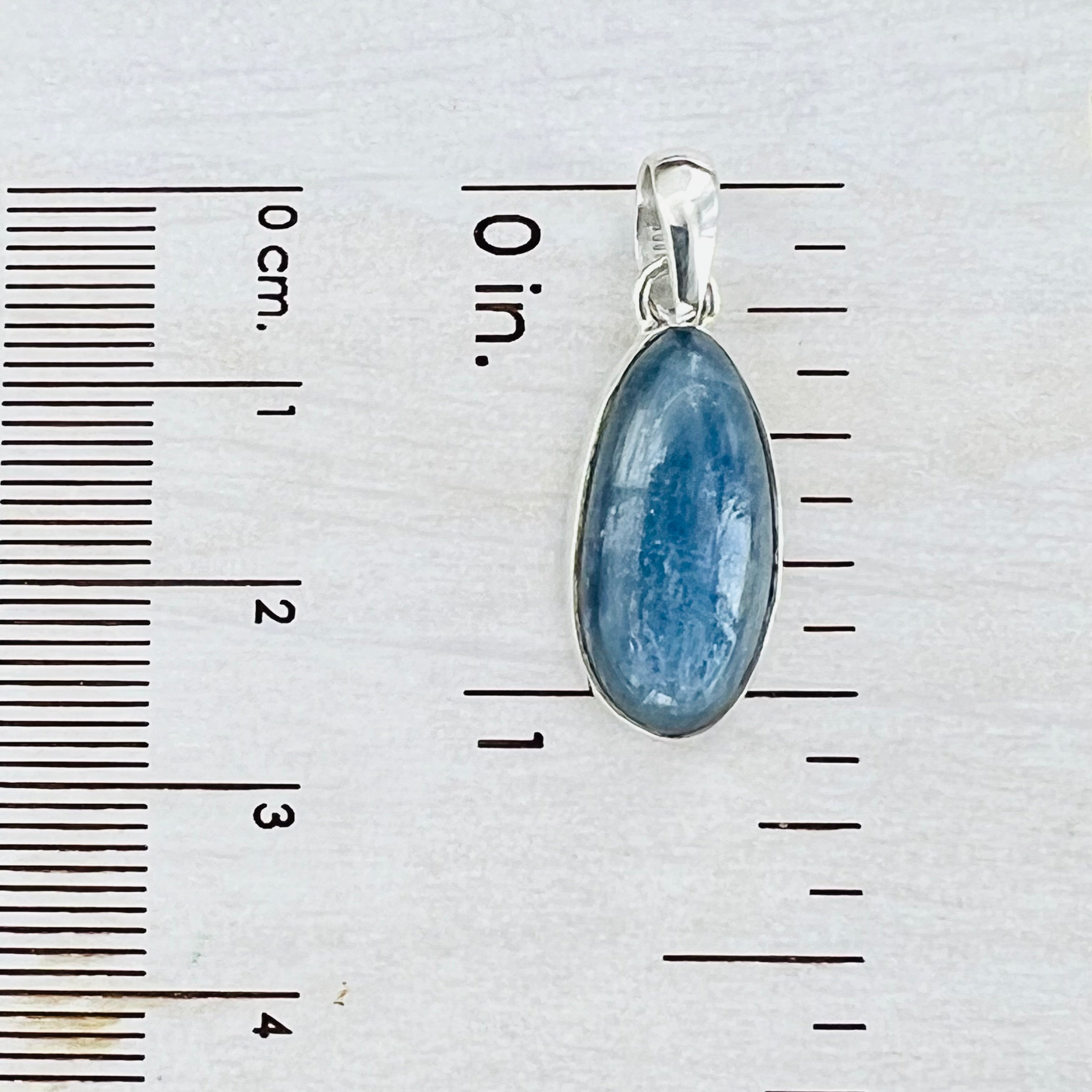 Kyanite Small Oval Pendant Necklace