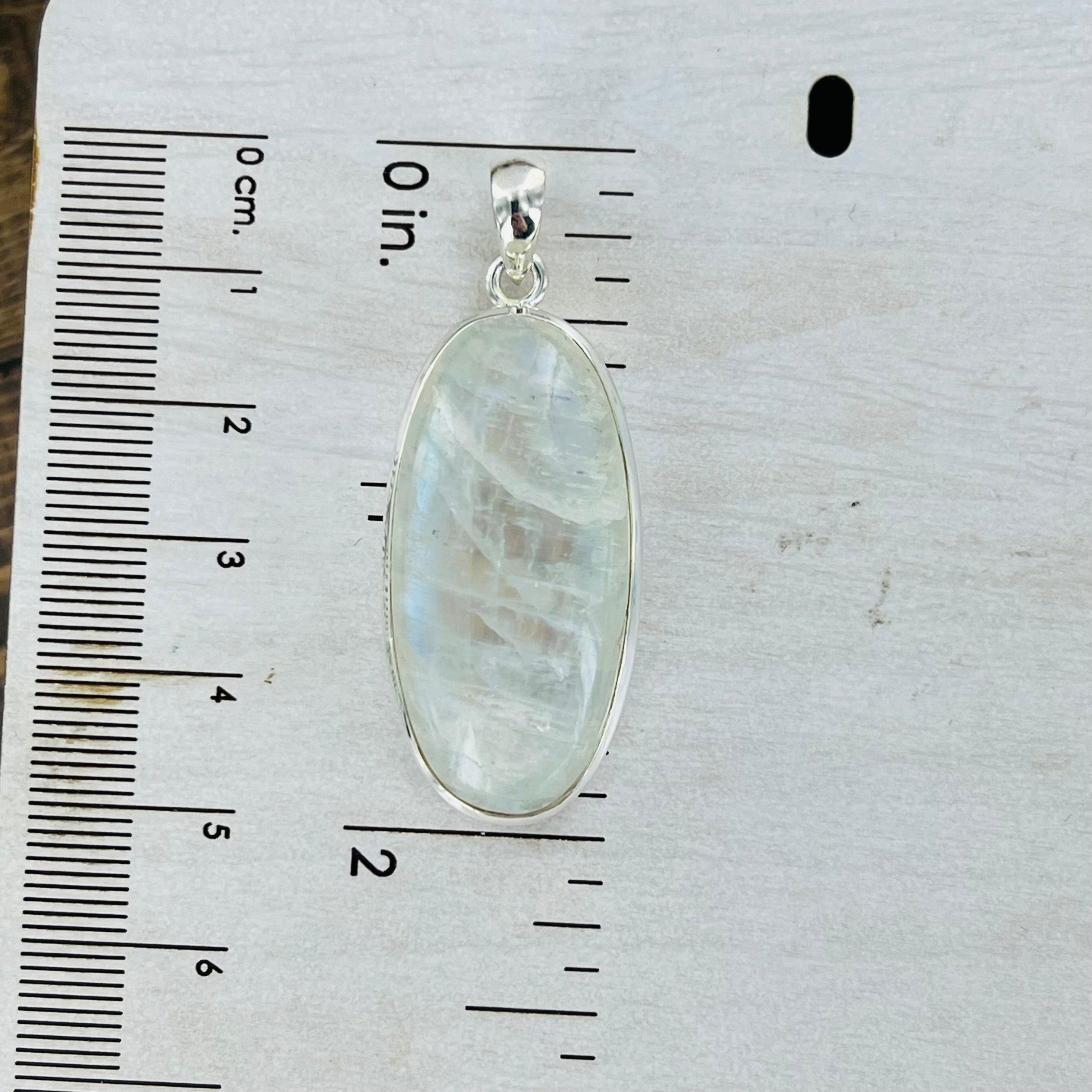 Moonstone Large Oval pendant Necklace