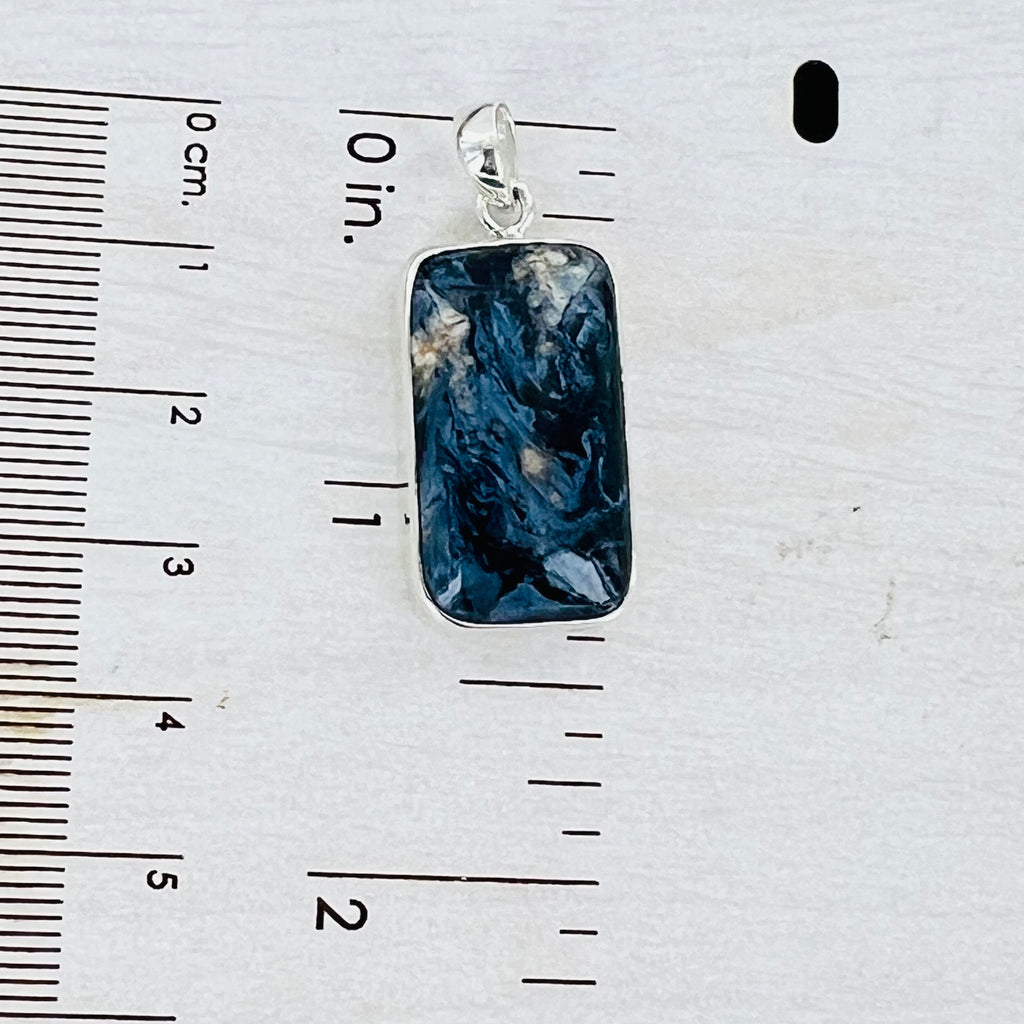 Pietersite Large Rectangular Pendant Necklace