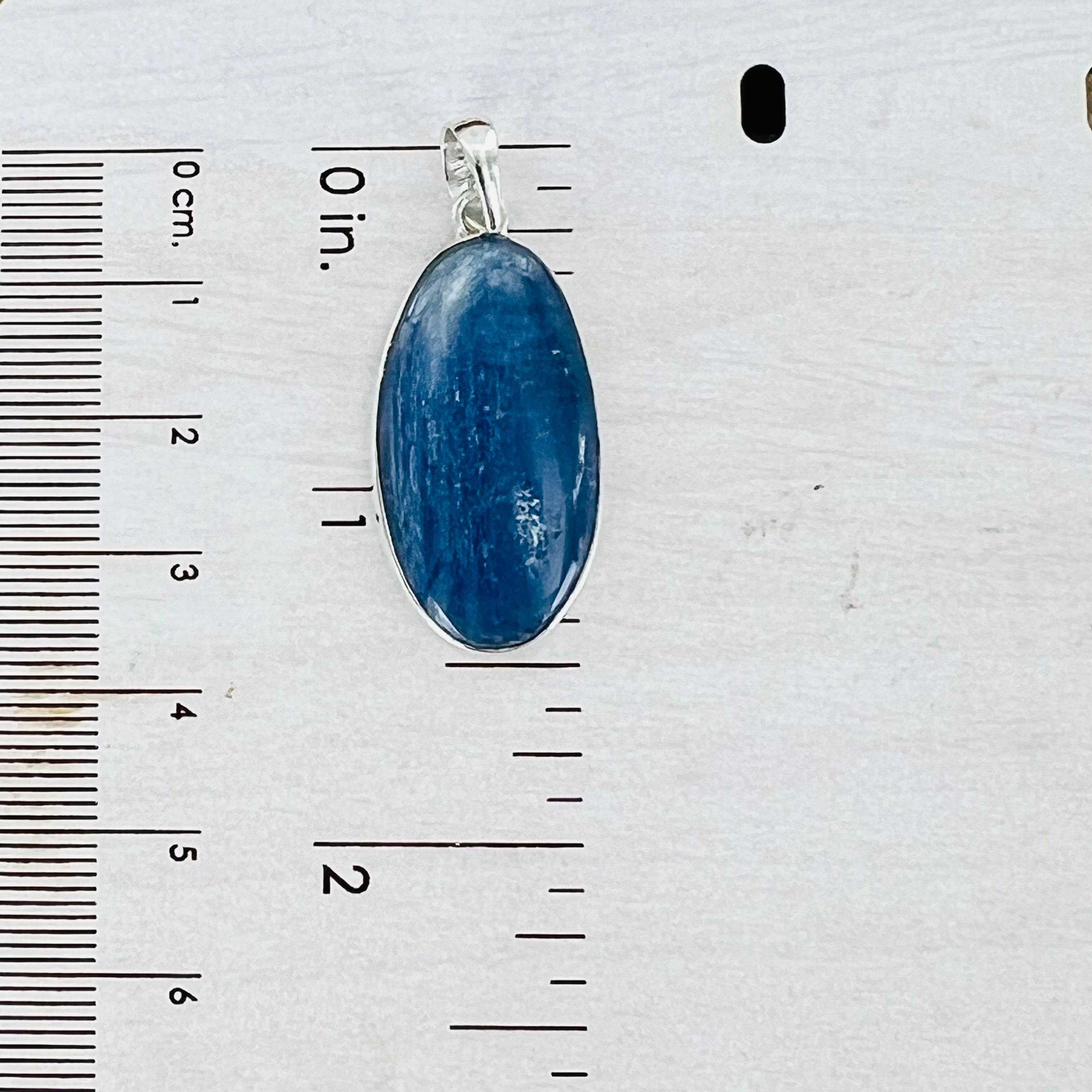 Kyanite Large Oval Pendant Necklace