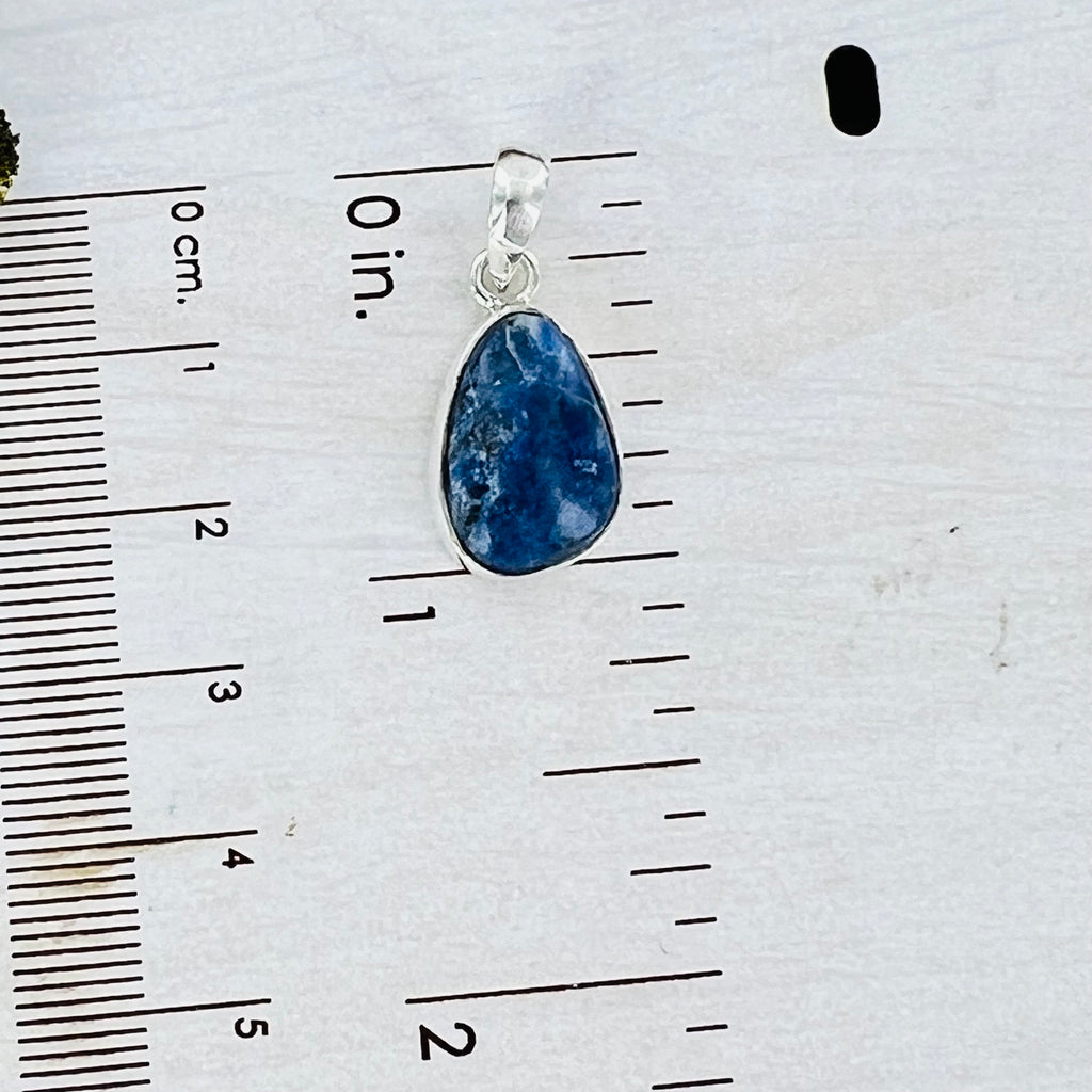 Sodalite Small Oval Pendant Necklace