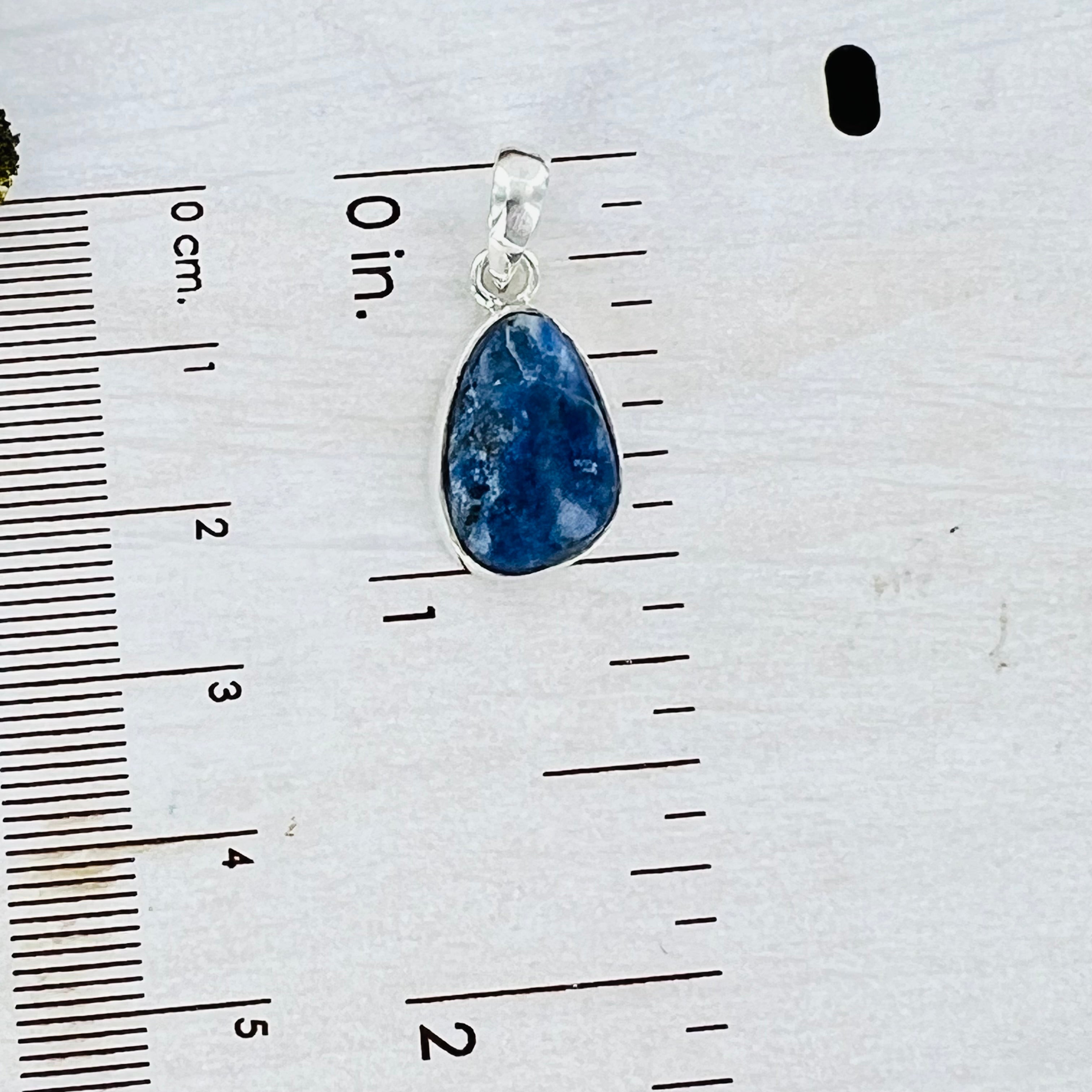 Sodalite Small Oval Pendant Necklace
