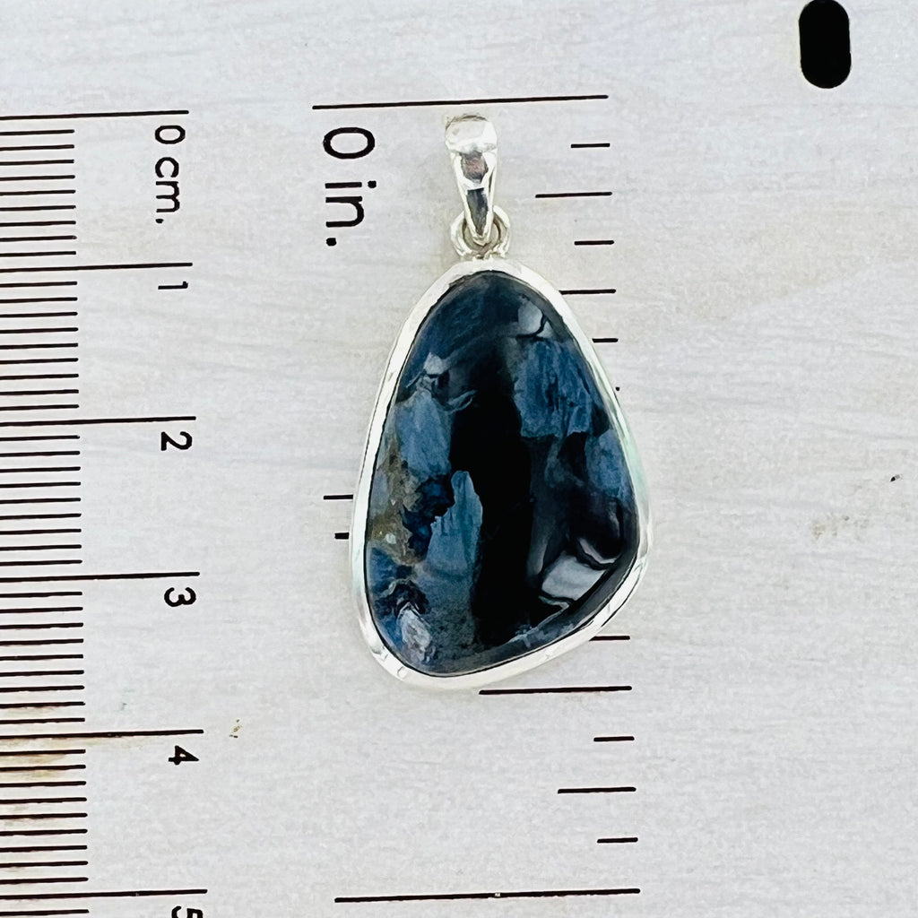 Pietersite Large Triangular Pendant Necklace
