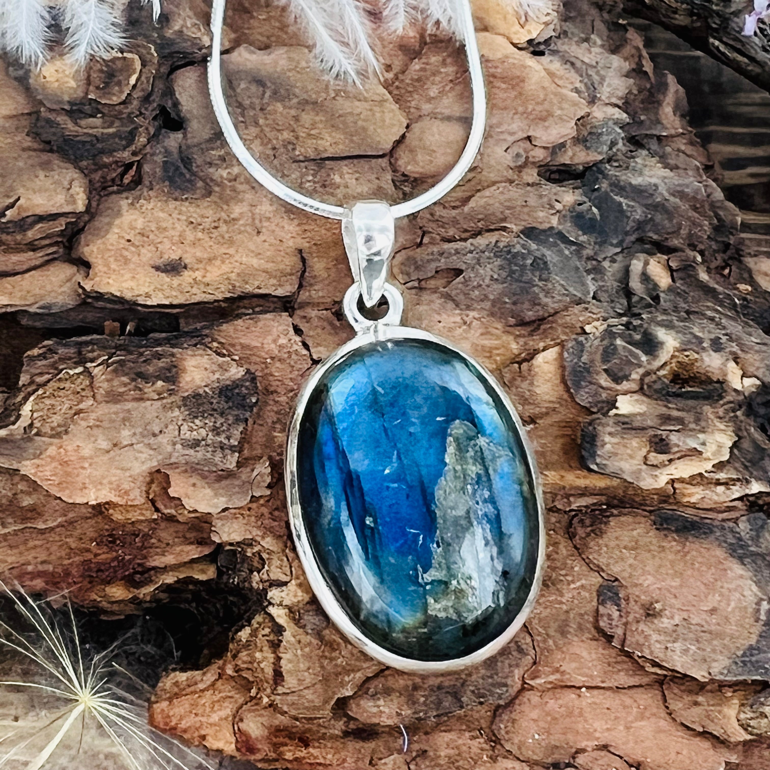 Labradorite Medium Oval Necklace