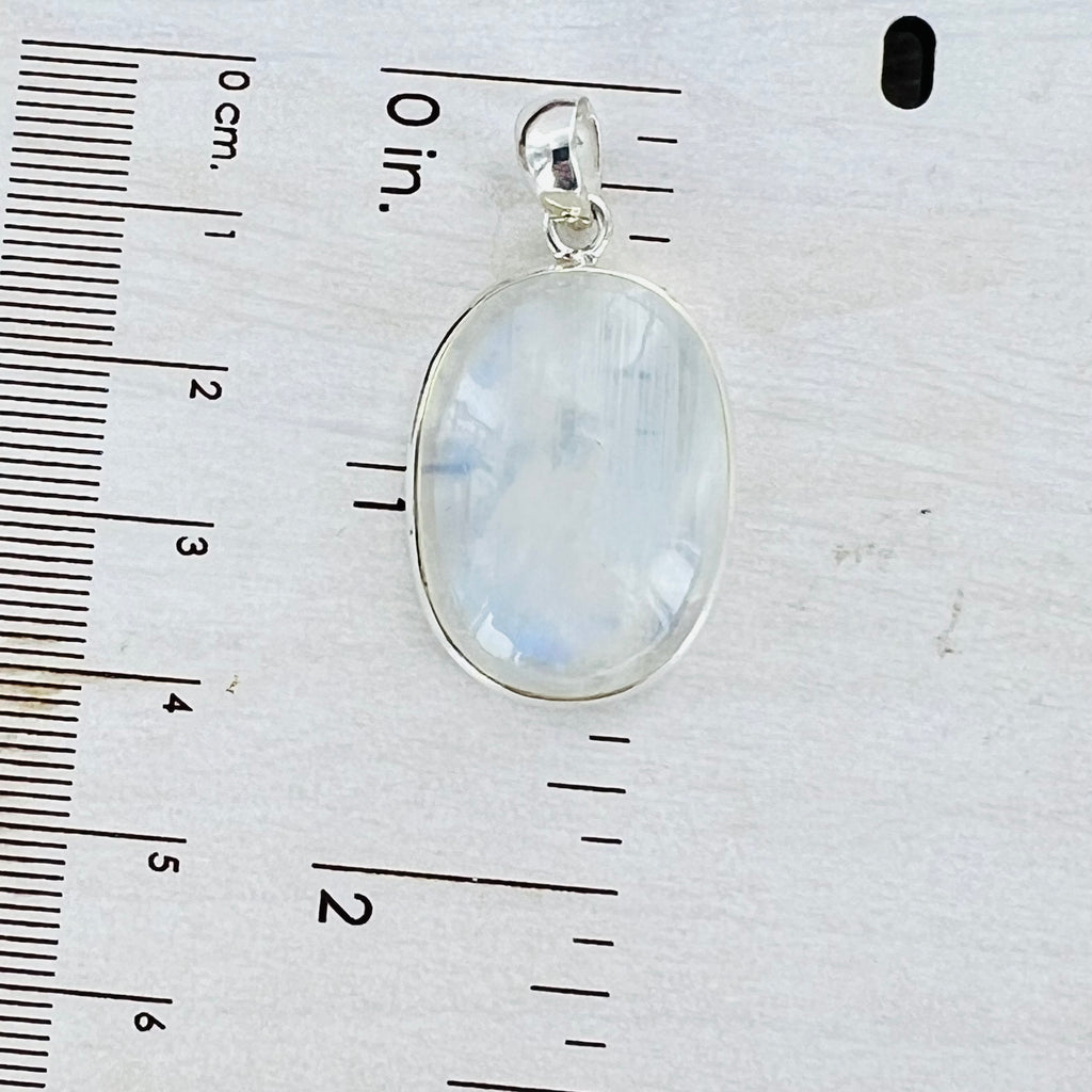 Moonstone Large Oval Pendant Necklace
